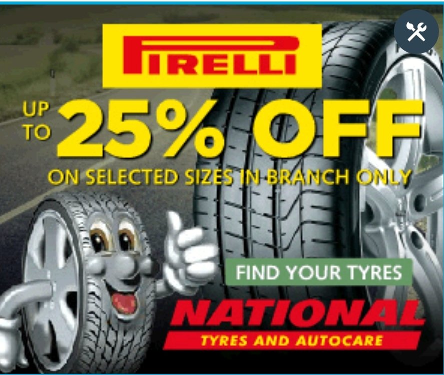 Up to 25% off Pirelli