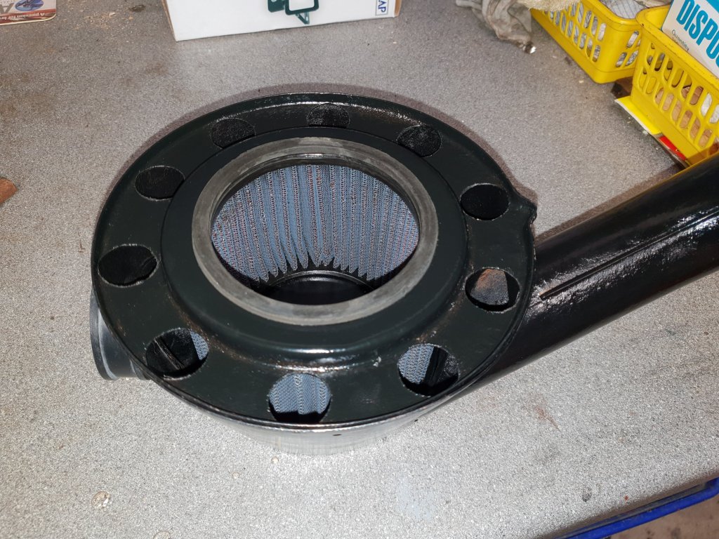MGB air filter mod